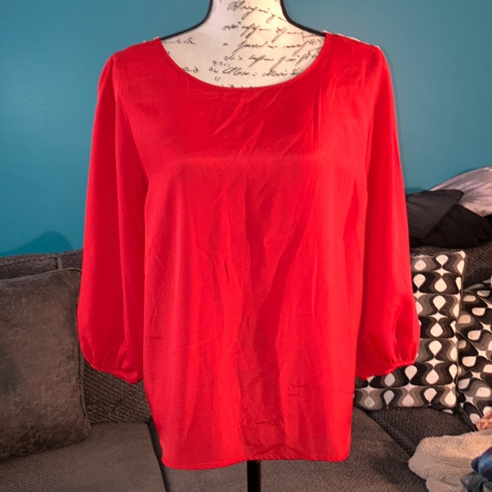 🎉4 for $20 LC Lauren Conrad Lace Back Blouse, XL